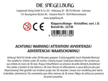 Laden Sie das Bild in den Galerie-Viewer, Kristalltier Klapperschlange