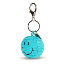 Laden Sie das Bild in den Galerie-Viewer, Smiley Eco Cord Schlüsselanhänger Teal