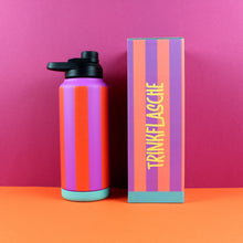 Laden Sie das Bild in den Galerie-Viewer, Trinkflasche fuchsia/feuerrot/petrol 1000ml