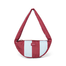 Laden Sie das Bild in den Galerie-Viewer, Bordeaux/Hellblau Puffy Mini Cross Body Bag