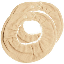 Laden Sie das Bild in den Galerie-Viewer, 2er Set Ruffle Bib Wheat