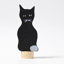 Laden Sie das Bild in den Galerie-Viewer, Steckfigur schwarze Katze