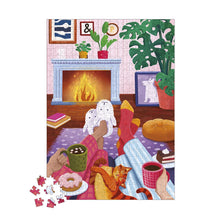 Laden Sie das Bild in den Galerie-Viewer, Kaminabend Puzzle 500-teilig