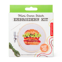 Laden Sie das Bild in den Galerie-Viewer, Mini Kreuzstich Stickset "Burger"