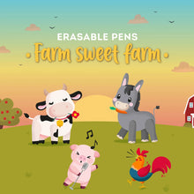 Laden Sie das Bild in den Galerie-Viewer, 4er Set Radierbare Gelstifte Farm Sweet Farm