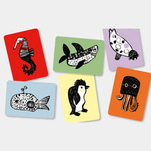 Laden Sie das Bild in den Galerie-Viewer, Flashcards Kontrastkarten "Meeresbewohner"