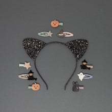 Laden Sie das Bild in den Galerie-Viewer, Spooky Glitter Katzenohren Haarreif