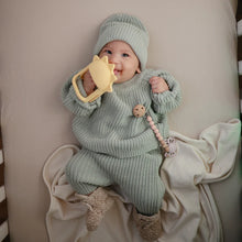 Laden Sie das Bild in den Galerie-Viewer, Chunky Knit Baby Sweater Light Mint