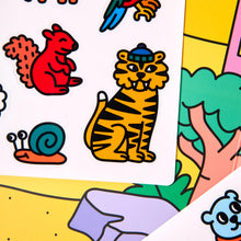 Laden Sie das Bild in den Galerie-Viewer, Montessori Sticker Set "Animals"
