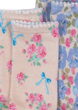 Laden Sie das Bild in den Galerie-Viewer, 2 Pack Socken Blue Mix Flower