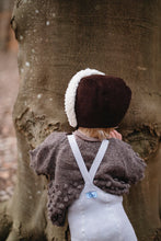 Laden Sie das Bild in den Galerie-Viewer, Teddy Strumpfhose mit Trägern mit Fuß Pearl Grey