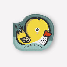 Laden Sie das Bild in den Galerie-Viewer, Shaped Badebuch "Duck &amp; Friends"