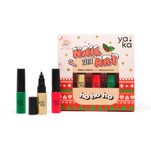 Laden Sie das Bild in den Galerie-Viewer, 2-in-1-Nagellack-Set "Ho Ho Ho"