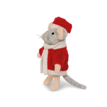 Laden Sie das Bild in den Galerie-Viewer, Kuscheltier Maus "Weihnachtsmann"
