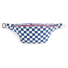 Laden Sie das Bild in den Galerie-Viewer, Hipbag "Checks Ecru/Blue"
